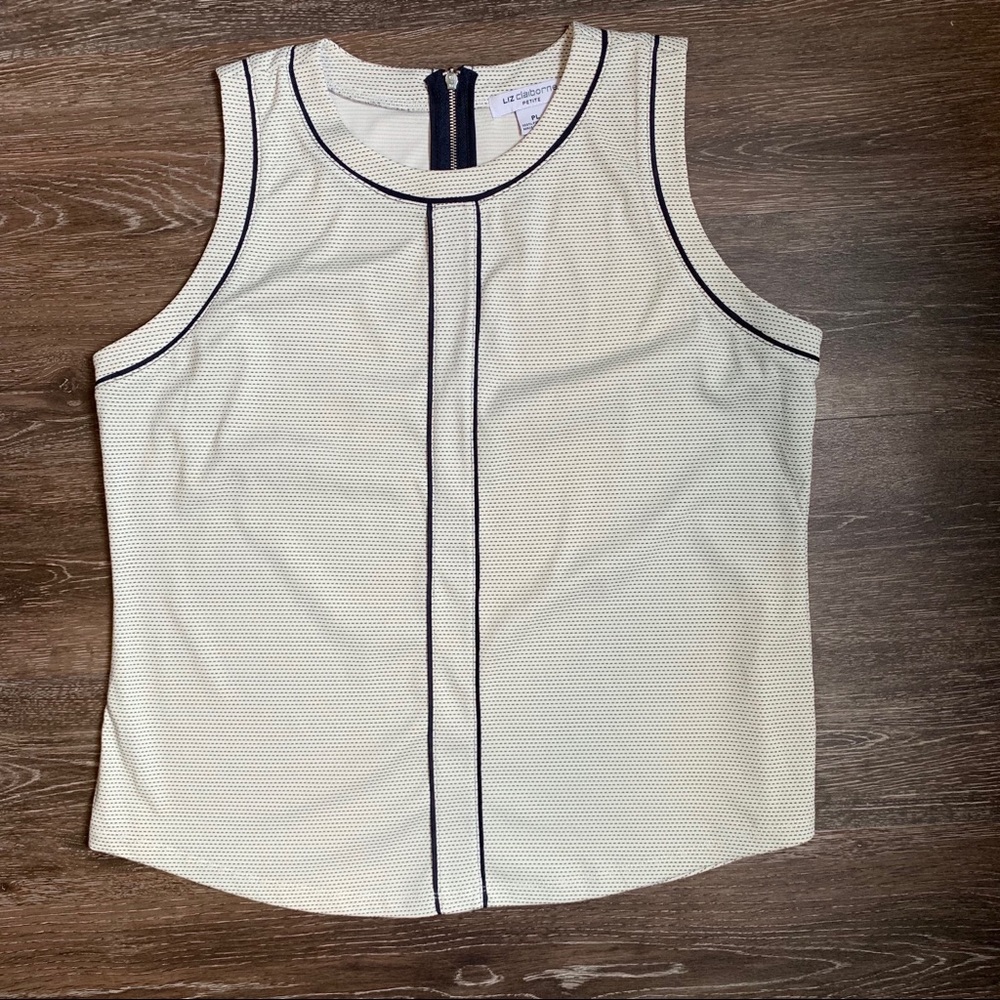 Liz Claiborne black and cream tank Size PL
